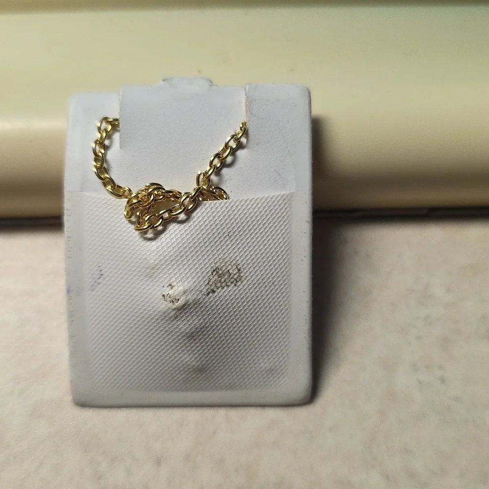 Vintage Walt Disney Productions Enamel Donald Duck Gold Tone Necklace 3/4" - Picture 2 of 2